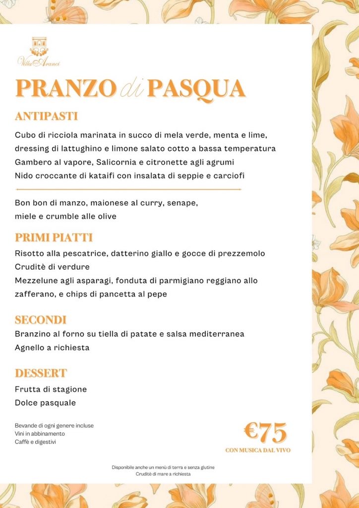 Pranzo di Pasqua a Polignano a Mare